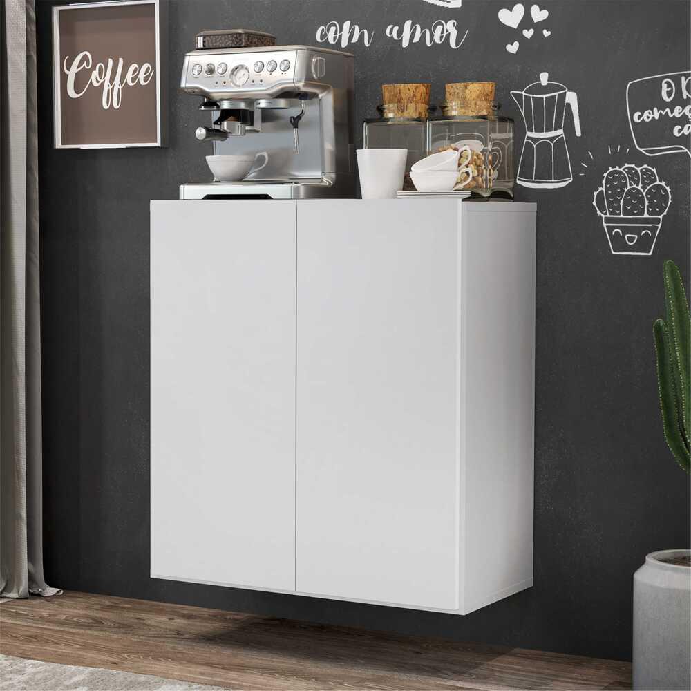 Aparador Suspenso Multimóveis Cantinho do Café com 2 Portas FG3608 Branco
