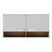Armário Aéreo 120cm com 2 Portas Paris Multimóveis MP2214 Rustic/Branco