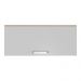 Armário Aéreo 80cm com 1 Porta Basculante Paris Multimóveis MP2187 Rustic/Branco