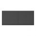 Armário Aéreo Cozinha 120 cm 2 Portas Veneza Multimóveis MP3682.895 Preto