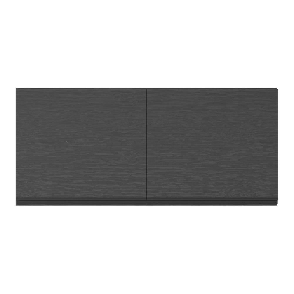 Armário Aéreo Cozinha 120 cm 2 Portas Veneza Multimóveis MP3682.895 Preto