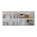 Armário Aéreo Cozinha 120 cm 2 Portas Veneza Multimóveis MP3682.964 Branco/Preto
