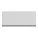 Armário Aéreo Cozinha 120 cm 2 Portas Veneza Multimóveis MP3682.964 Branco/Preto