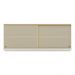 Armário Aéreo Cozinha 120 cm 2 Portas Vidro Veneza GW Multimóveis Branco