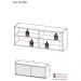 Armário Aéreo Cozinha 120 cm 2 Portas Vidro Veneza GW Multimóveis Branco