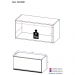 Armário Aéreo Cozinha 70 cm 1 Porta Basculante Veneza Multimóveis MP3681.891 Branco