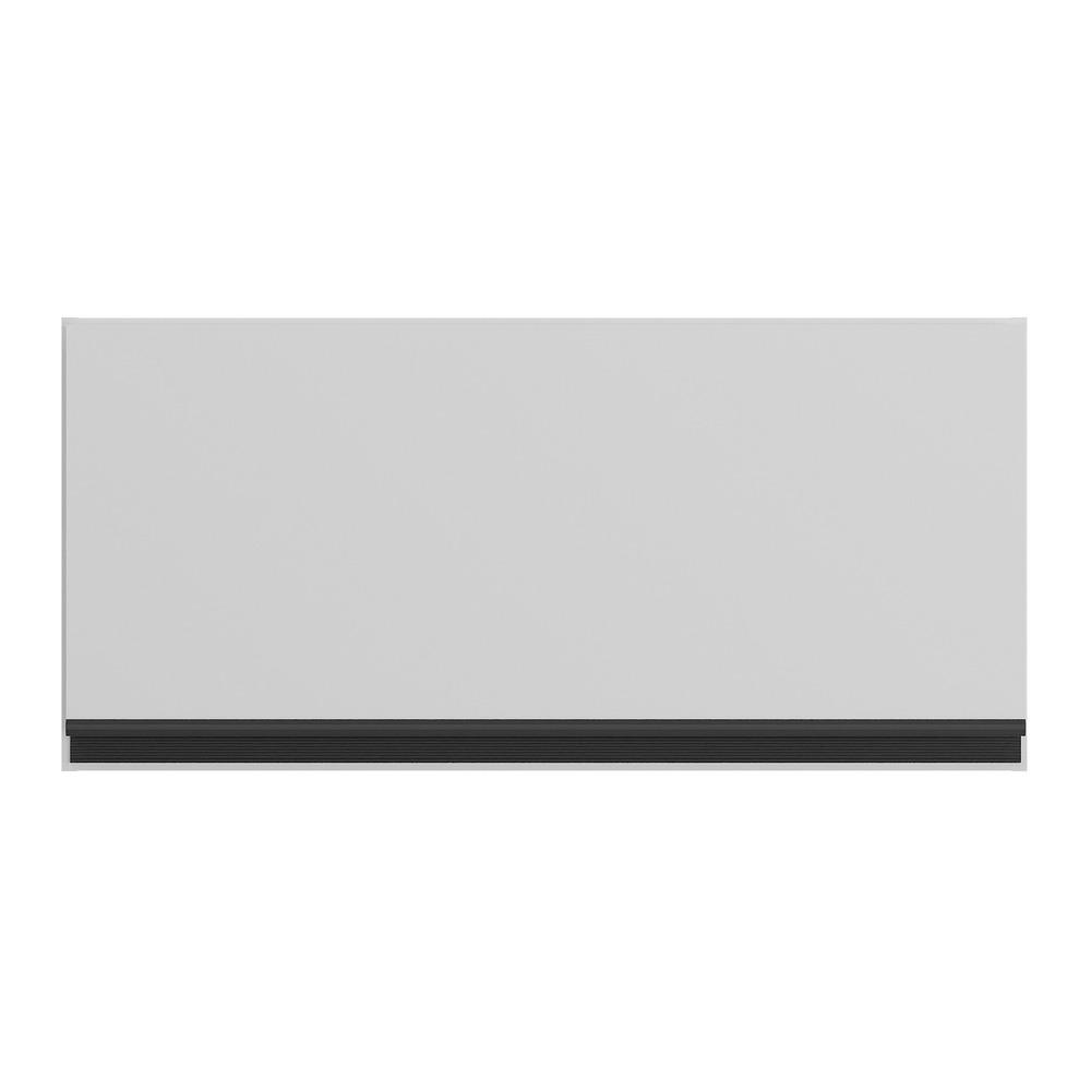 Armário Aéreo Cozinha 70 cm 1 Porta Basculante Veneza Multimóveis MP3681.964 Branco/Preto