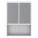 Armário Banheiro com 2 portas e espelho Aspen Smart Plus Multimóveis Branco