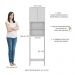 Armário Banheiro p/ Vaso Sanitário com 2 portas Aspen Multimóveis Branco