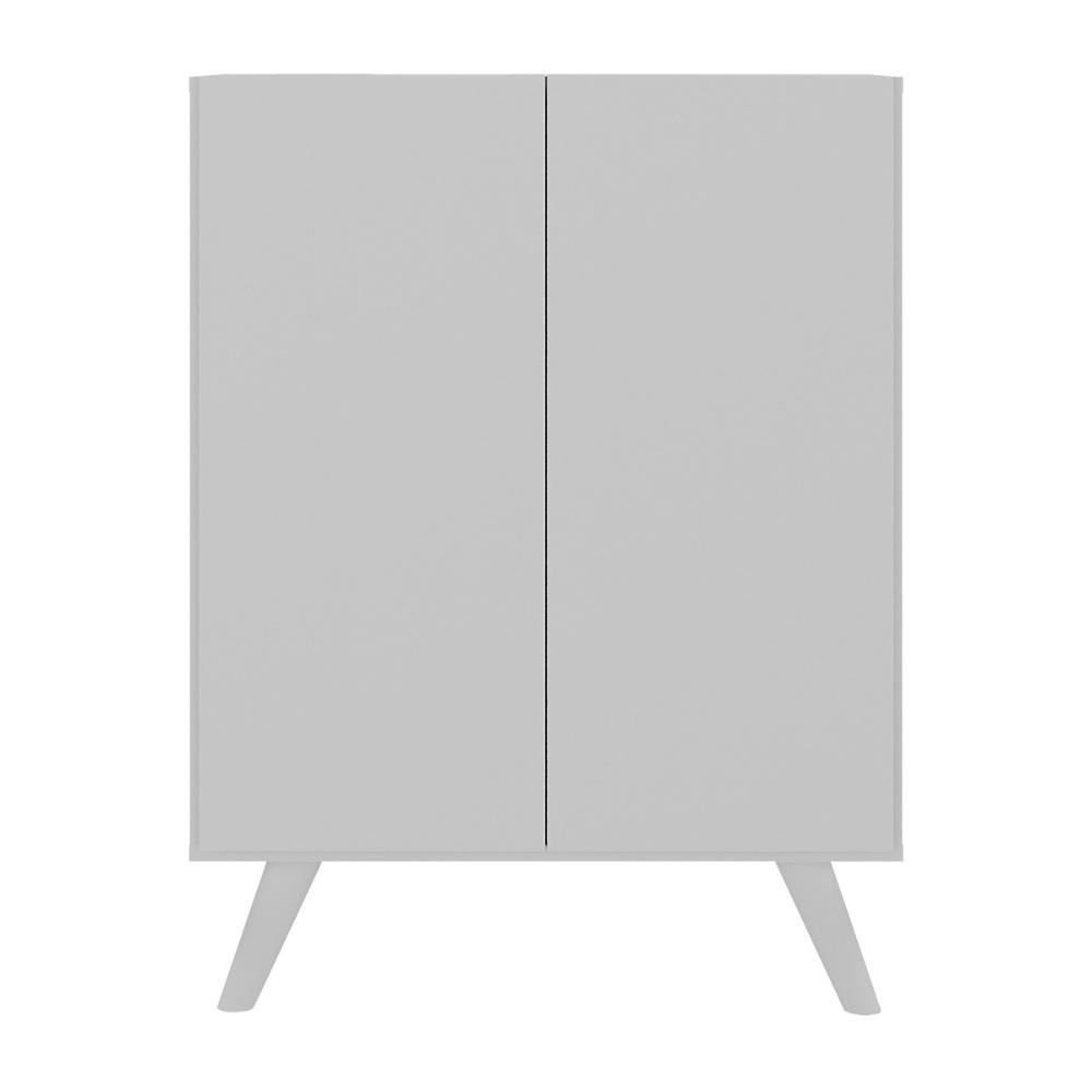 Armário Cômoda Infantil 2 Portas Retrô Multimóveis MP4231 Branco