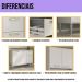 Armário Cozinha Completa 6 Pçs com Bancada Siena Multimóveis MP2244 Branco