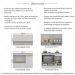 Armário Cozinha Modulada Compacta 105cm com Balcão para Cooktop e Rodapé Veneza Multimóveis MP2294 Branco/Dourado