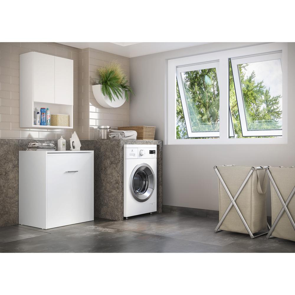 Armário Lavanderia 2 Portas com Mesa Dobrável Ibiza Multimóveis Branco