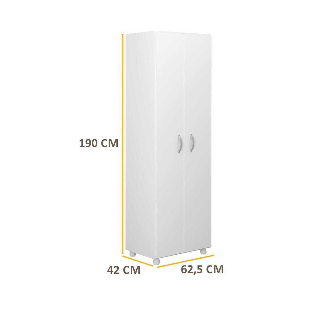 Armário Lavanderia Multiuso Multimóveis FG6172 Branco