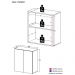 Armário Lavanderia com 2 Portas Multimóveis FG5021 Branco