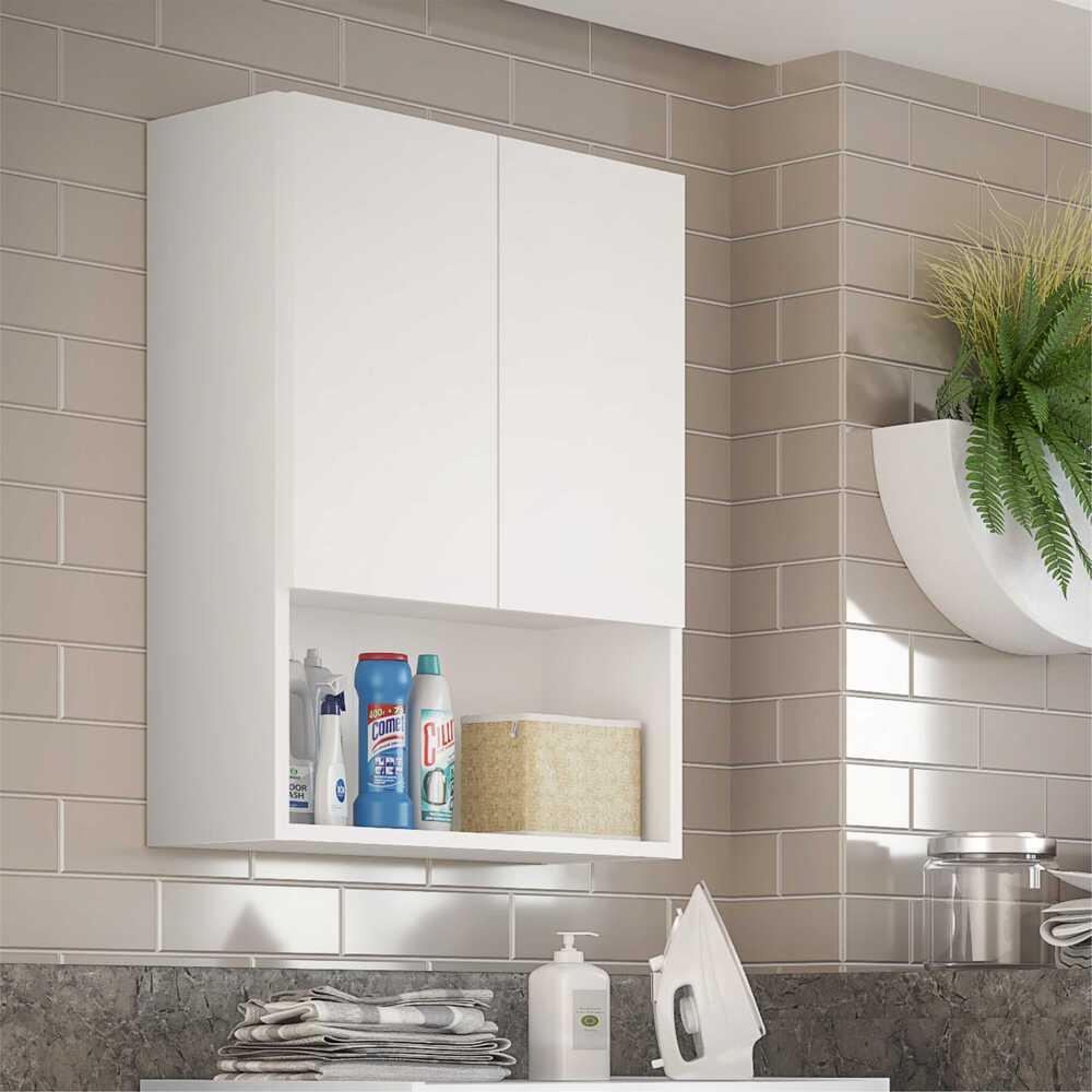 Armário Lavanderia com 2 Portas Multimóveis Ibiza FG5004 Branco