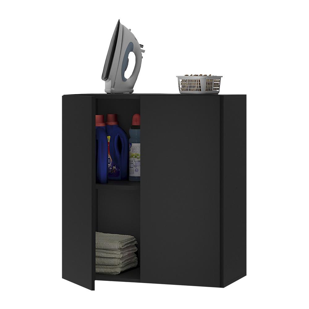 Armário Lavanderia com 2 Portas Multimóveis MP5021 Preto
