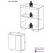 Armário Lavanderia com 2 Portas Multimóveis MP5023 Branco/Preto