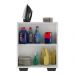 Armário Lavanderia com 2 Portas Multimóveis MP5023 Branco/Preto