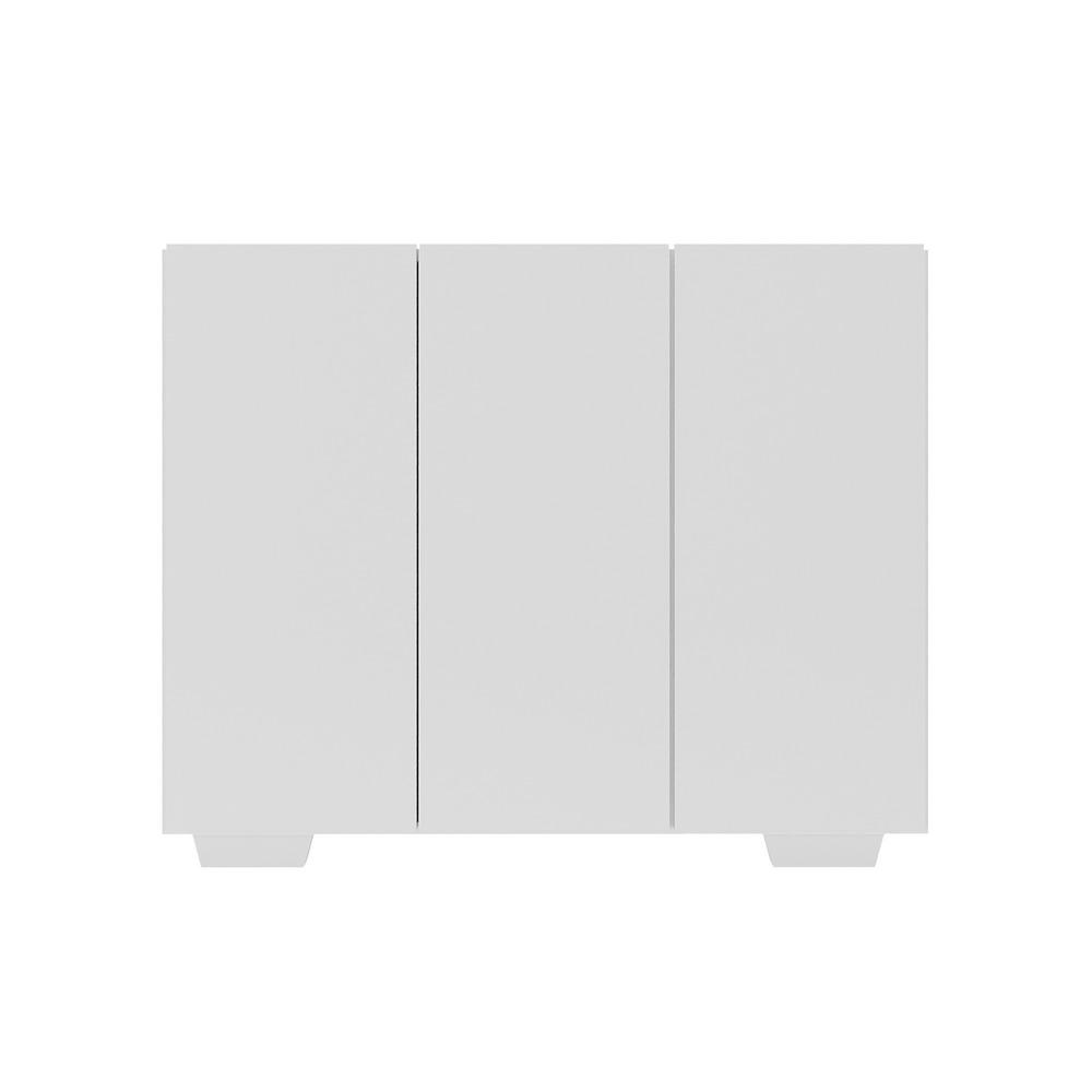 Armário Lavanderia com 3 Portas 90 cm Multimóveis MP5034 Branco