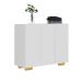 Armário Lavanderia com 3 Portas 90 cm Multimóveis MP5034 Branco/Natural