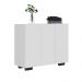 Armário Lavanderia com 3 Portas 90 cm Multimóveis MP5034 Branco/Preto