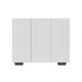 Armário Lavanderia com 3 Portas 90 cm Multimóveis MP5034 Branco/Preto