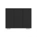 Armário Lavanderia com 3 Portas 90 cm Multimóveis MP5034 Preto/Branco