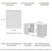 Armário Lavanderia/Mesa Dobrável Multimóveis Ibiza FG5003 Branco