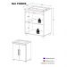 Armário Lavanderia/Mesa Dobrável Multimóveis Ibiza FG5003 Branco