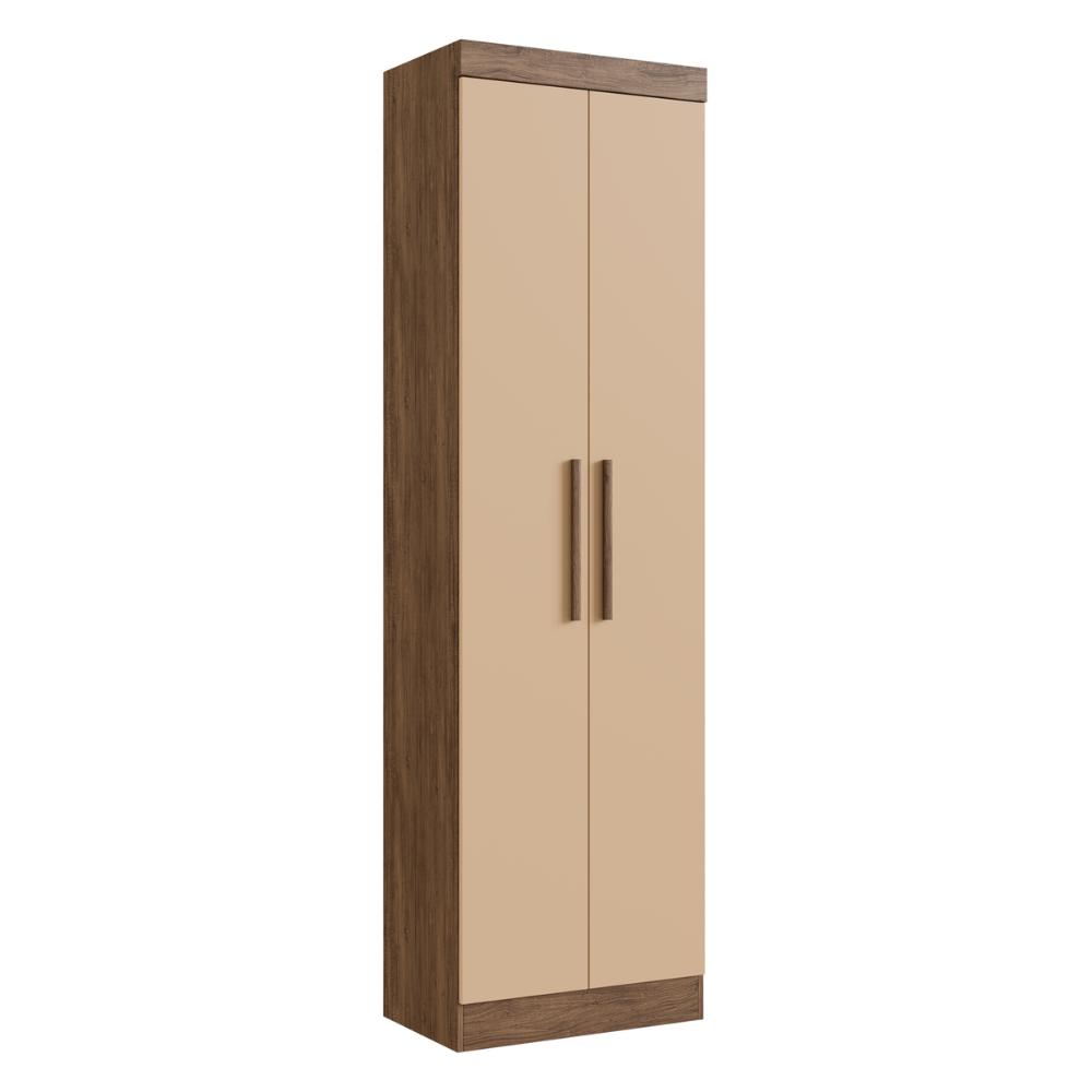 Armário Multiuso de Lavanderia 2 Portas Multimóveis CR35264 Castanho/Nude