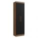 Armário Multiuso de Lavanderia 2 Portas Multimóveis CR35264 Castanho/Preto