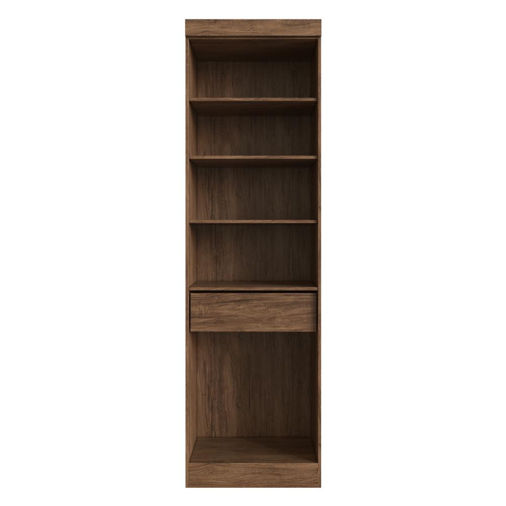 Armário Multiuso de Lavanderia 2 Portas Multimóveis CR35264 Castanho/Preto
