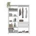 Armário Multiuso de Lavanderia Modulado 135cm 2 Peças Multimóveis MP5058 Branco