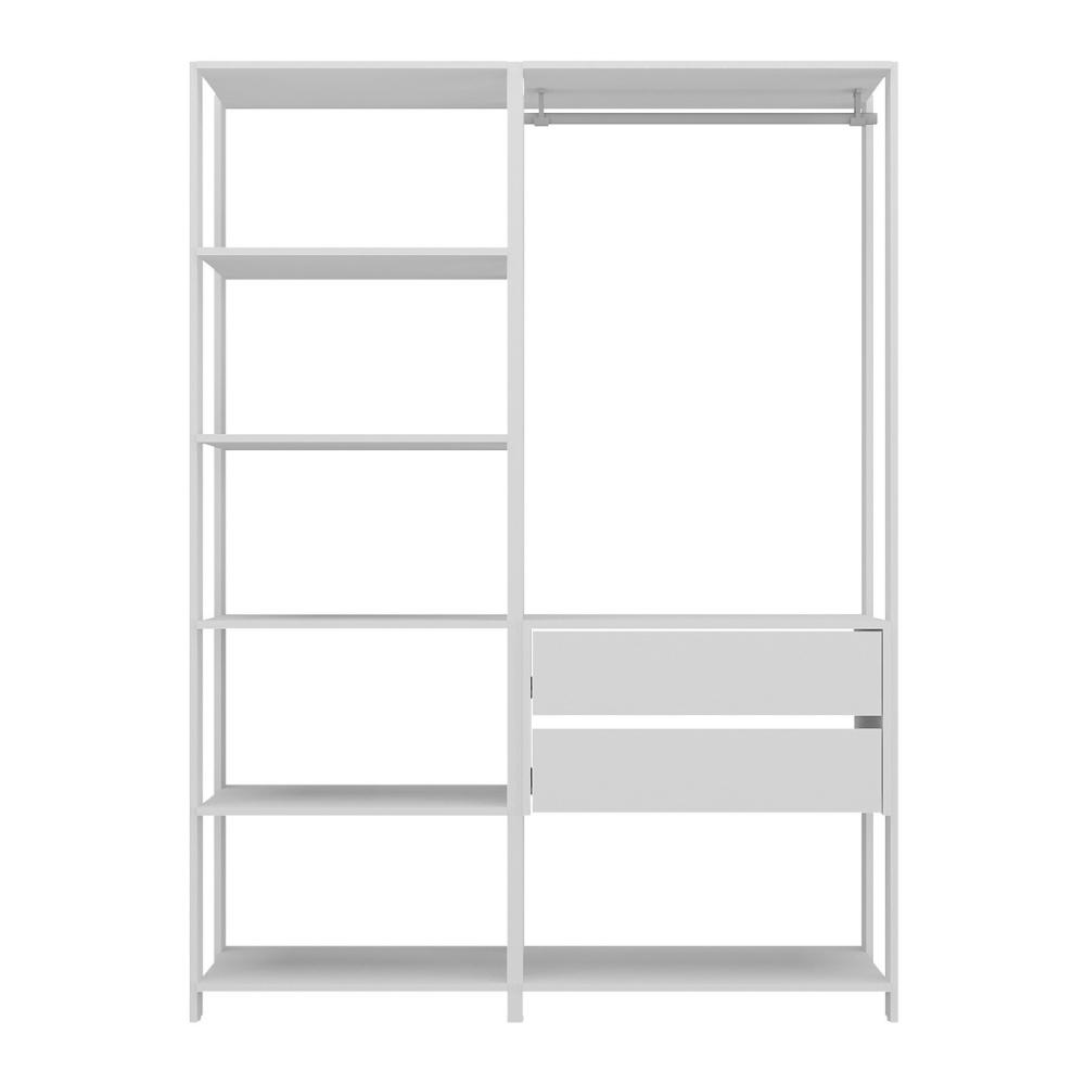 Armário Multiuso de Lavanderia Modulado 135cm 2 Peças Multimóveis MP5058 Branco