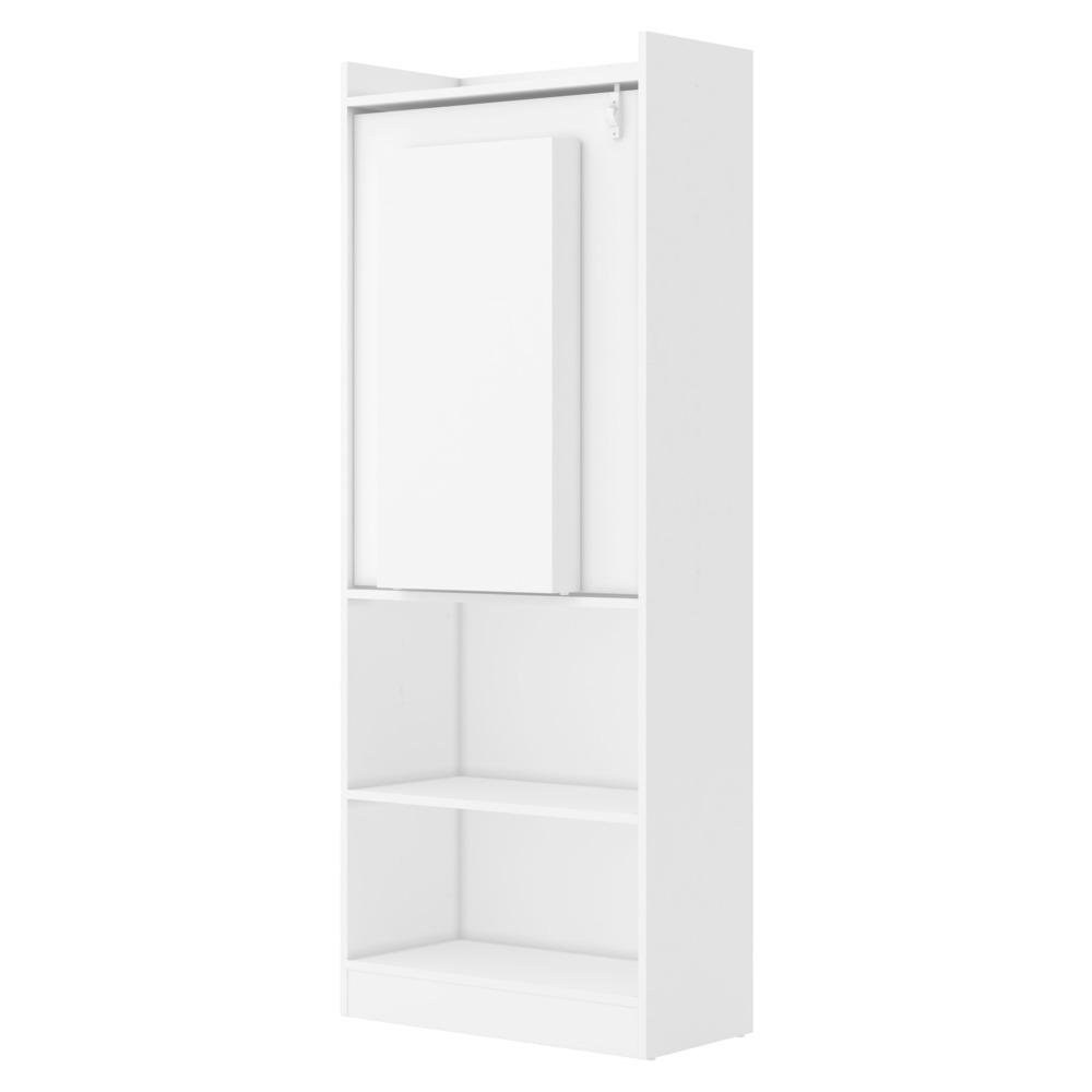 Armário com Escrivaninha/Mesa Dobrável Multimóveis V2993 Branca