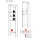 Armário de Banheiro para Vaso Sanitário Multimóveis com 2 portas FG2540 Branco