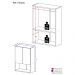 Armário de Banheiro/Lavanderia com 02 Portas Multimóveis FG3044 Preto