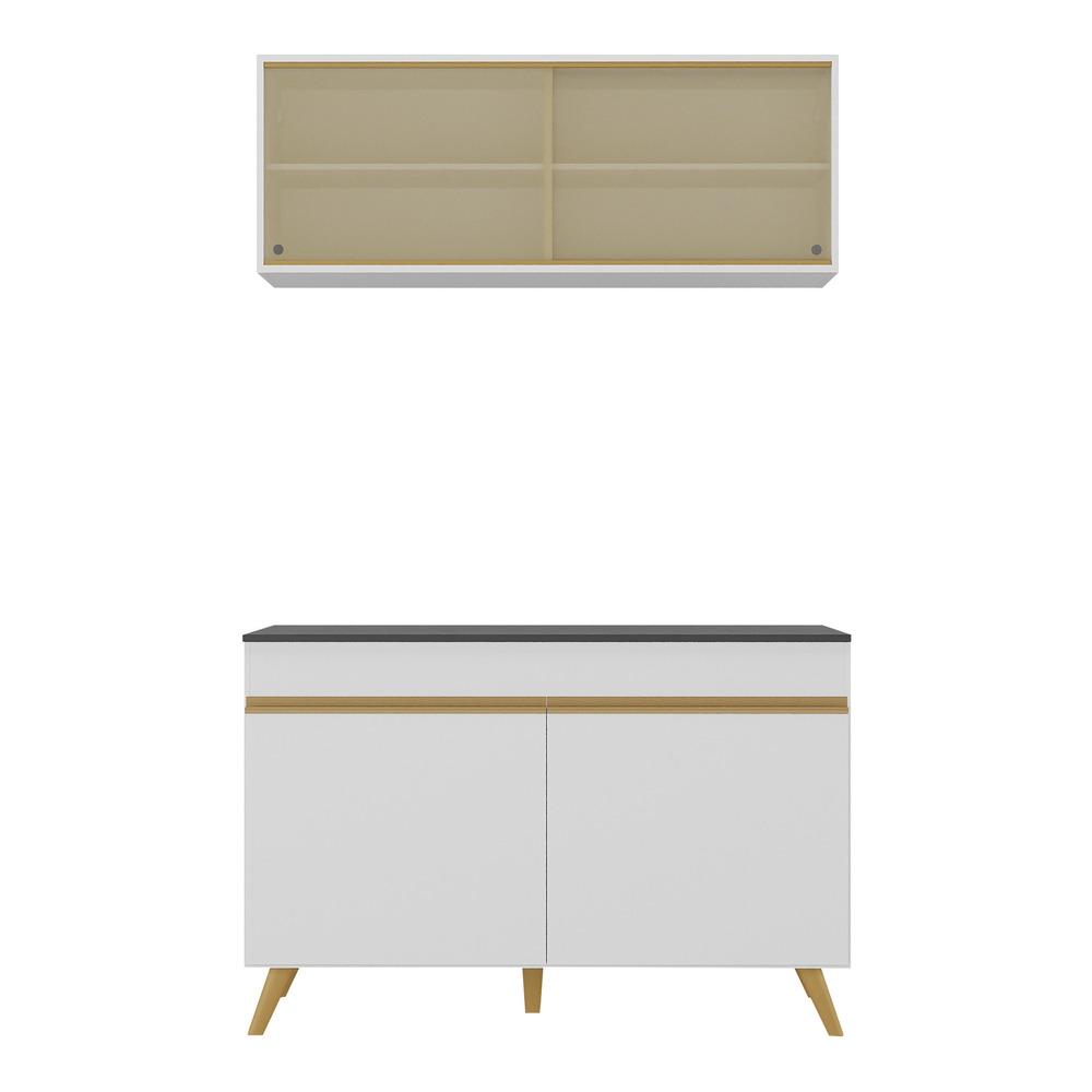 Armário de Compacta 2 peças  Veneza Multimóveis MP2140.156 Branco
