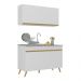 Armário de Compacta 2 peças Veneza Multimóveis MP2141.156 Branco
