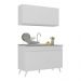 Armário de Compacta 2 peças Veneza Multimóveis MP2141.891 Branco