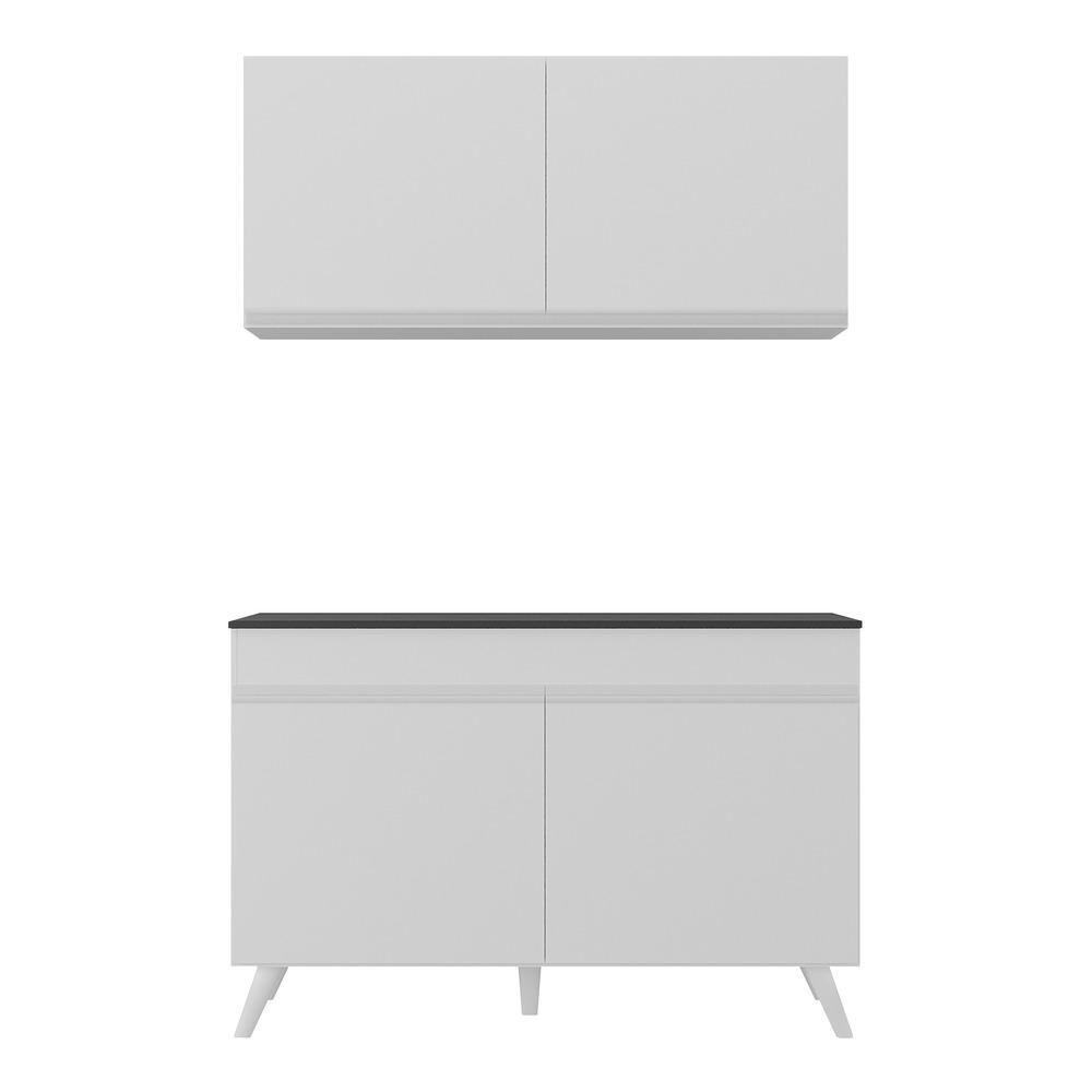 Armário de Compacta 2 peças Veneza Multimóveis MP2141.891 Branco