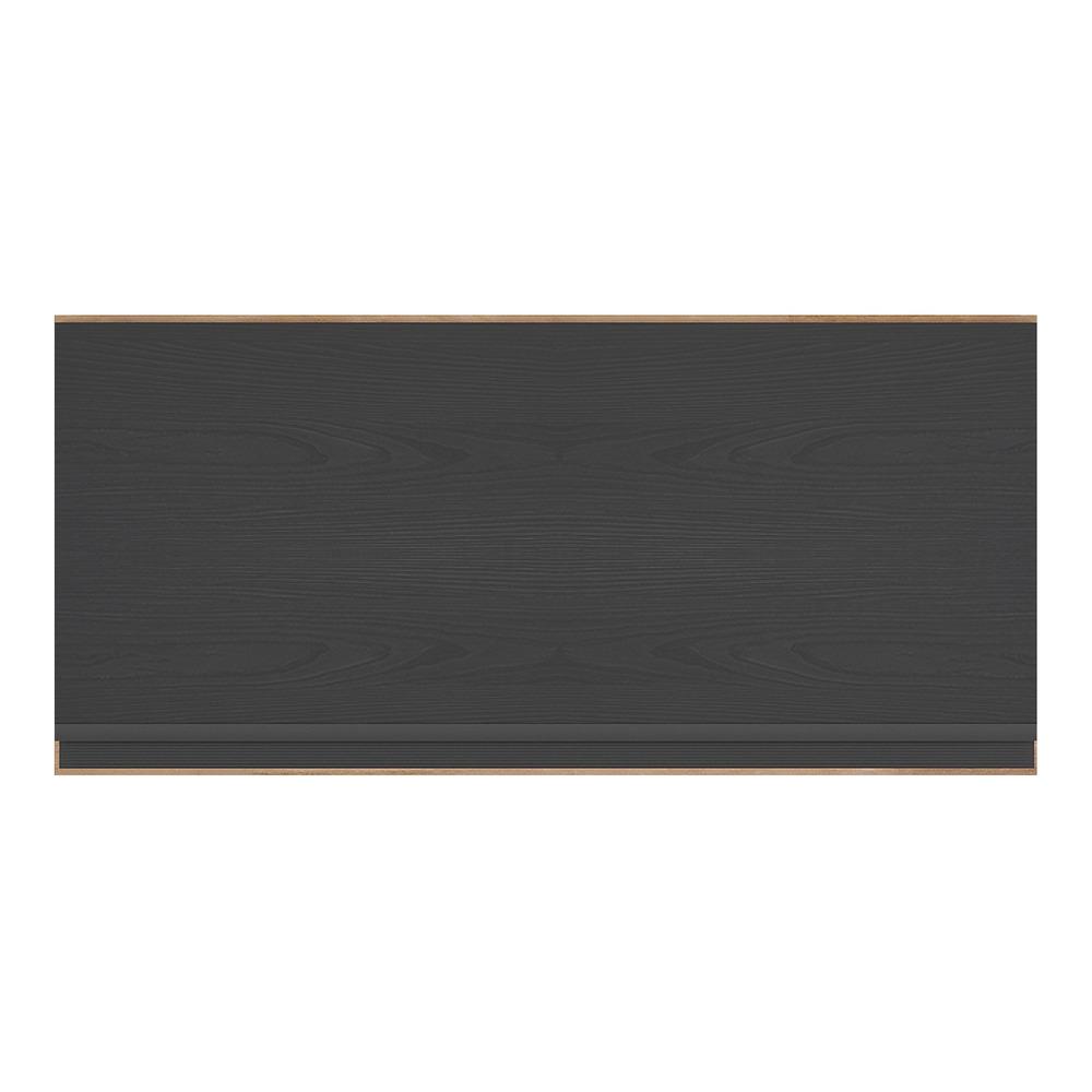Armário de Cozinha Aéreo 1 Porta Basculante 70cm Lisboa Multimóveis MP2125 Rustic/Preto