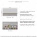 Armário de Cozinha Aéreo 105cm 2 Portas e Nichos Veneza Multimóveis MP2259 Branco/Dourado
