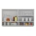 Armário de Cozinha Aéreo 105cm 2 Portas e Nichos Veneza Multimóveis MP2259 Branco/Dourado