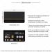Armário de Cozinha Aéreo 105cm 2 Portas e Nichos Veneza Multimóveis MP2259 Preto/Dourado
