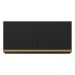 Armário de Cozinha Aéreo 120cm 2 Portas Veneza Multimóveis V3682 Preto/Dourado
