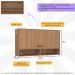 Armário de Cozinha Aéreo 120cm com 1 Porta Basculante Havana Multimóveis CR20308 Rovere