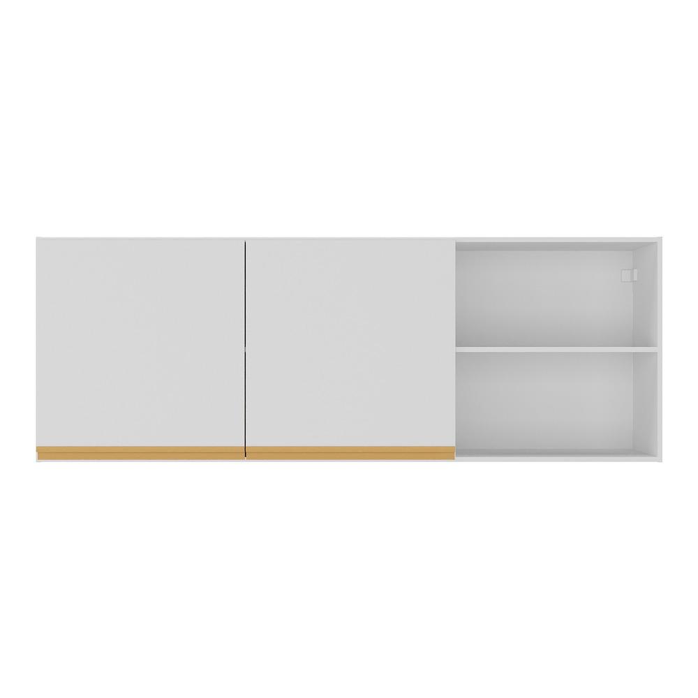 Armário de Cozinha Aéreo 150 cm 2 Portas Veneza GW Multimóveis MP3741 Branco