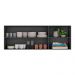 Armário de Cozinha Aéreo 150 cm 2 Portas Veneza Multimóveis MP3741.895 Preto